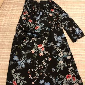 Floral Cold Shoulder Dress
